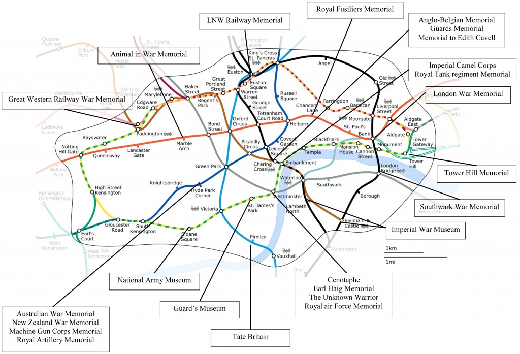 La carte du métro de Londres